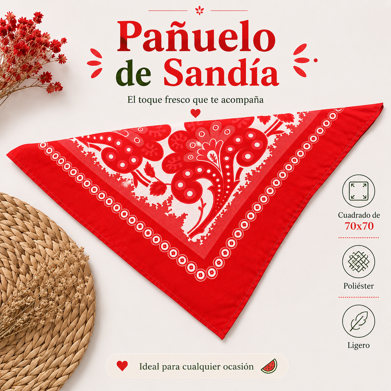 Pañuelo de cuello de Sandía