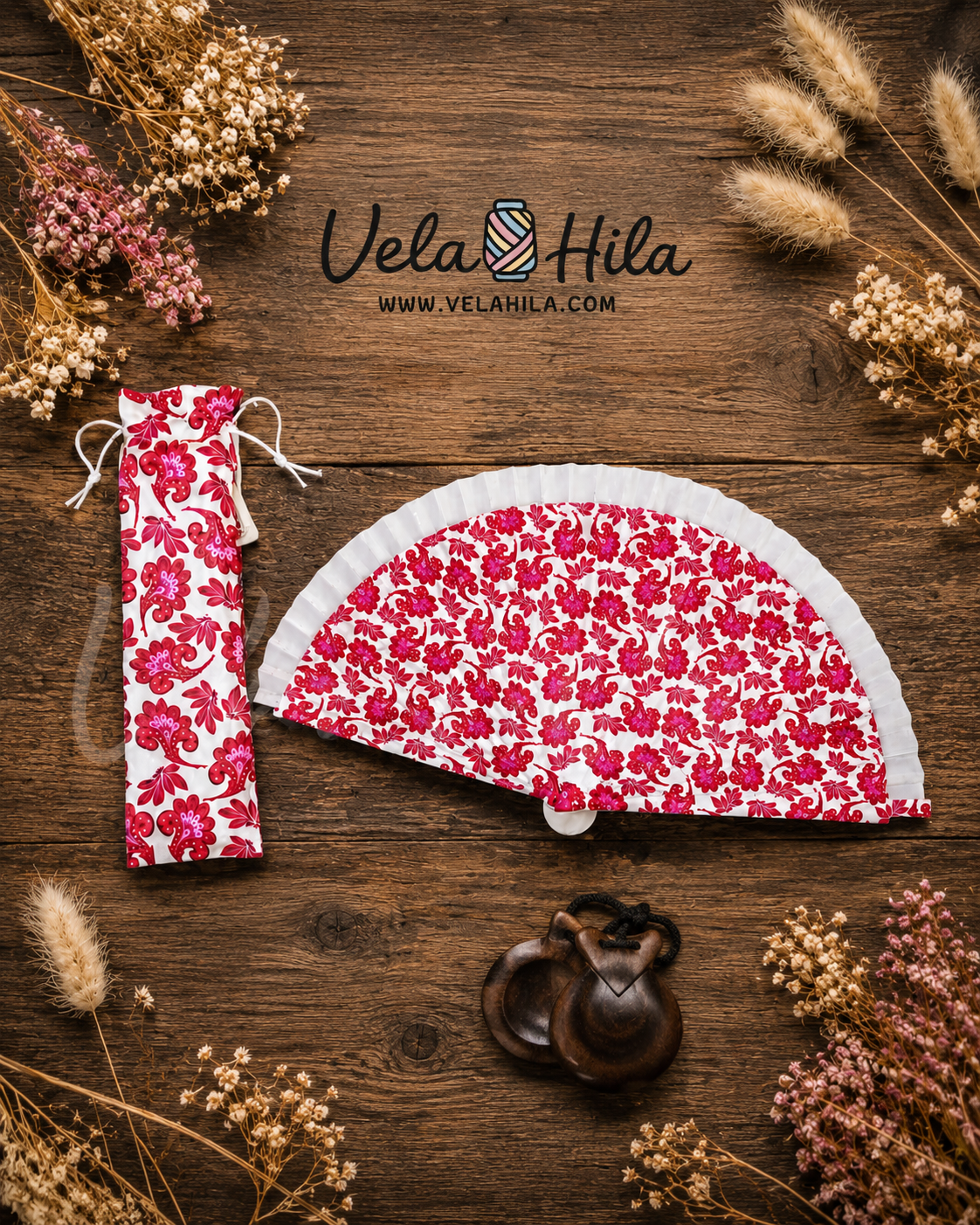 Abanico Estampado Pañuelo de Sandía