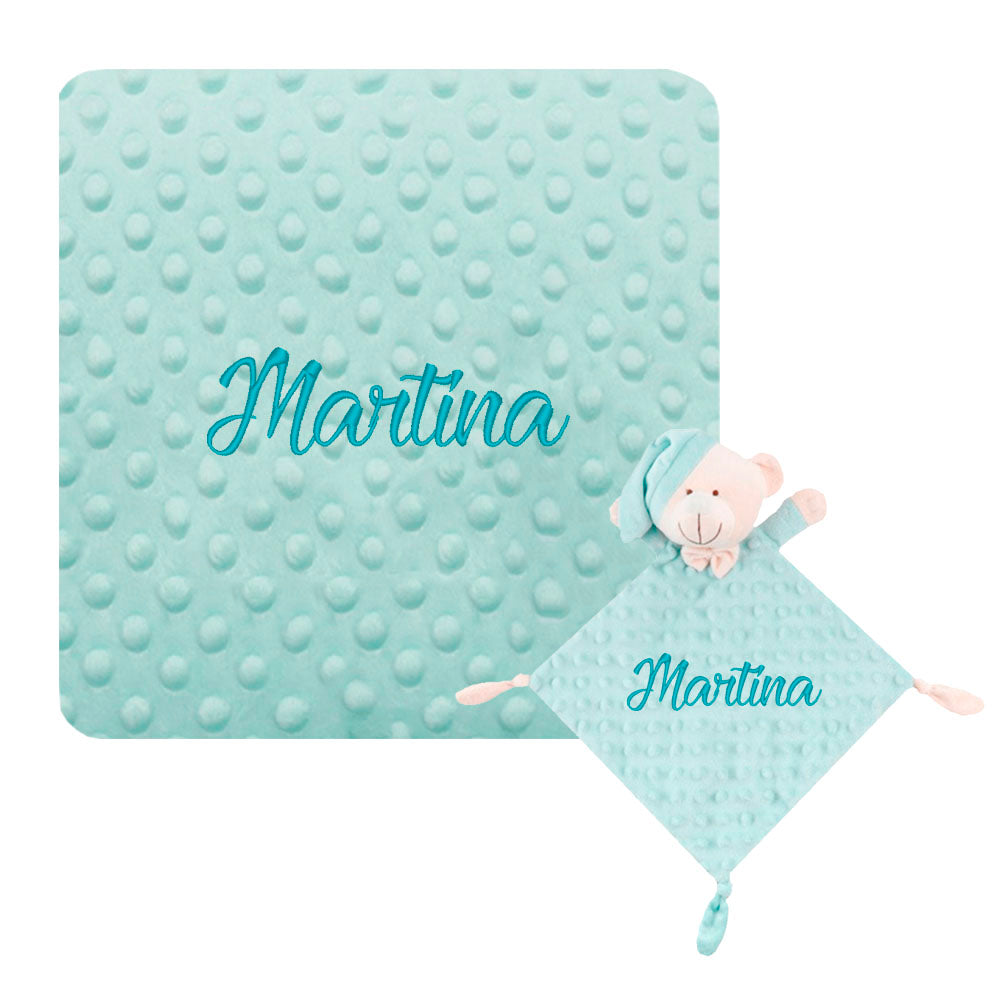 Manta de topos personalizada + dou dou