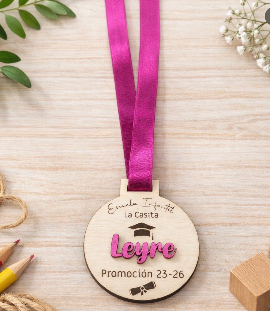 Medallas graduación 3D