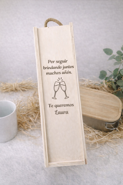 Cajas de Vino en Madera Personalizadas – Un Regalo con Nombre Propio