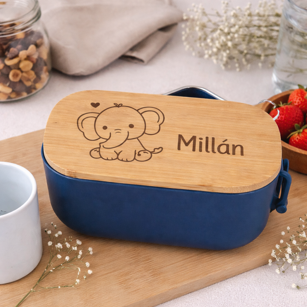 Fiambrera Eco-Sostenible: Bambú y PP Reciclado (850 ml)