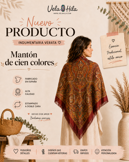 Mantón de Cien Colores 160x160