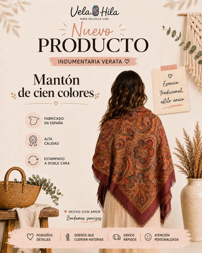 Mantón de Cien Colores 160x160