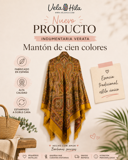 Mantón de Cien Colores 160x160