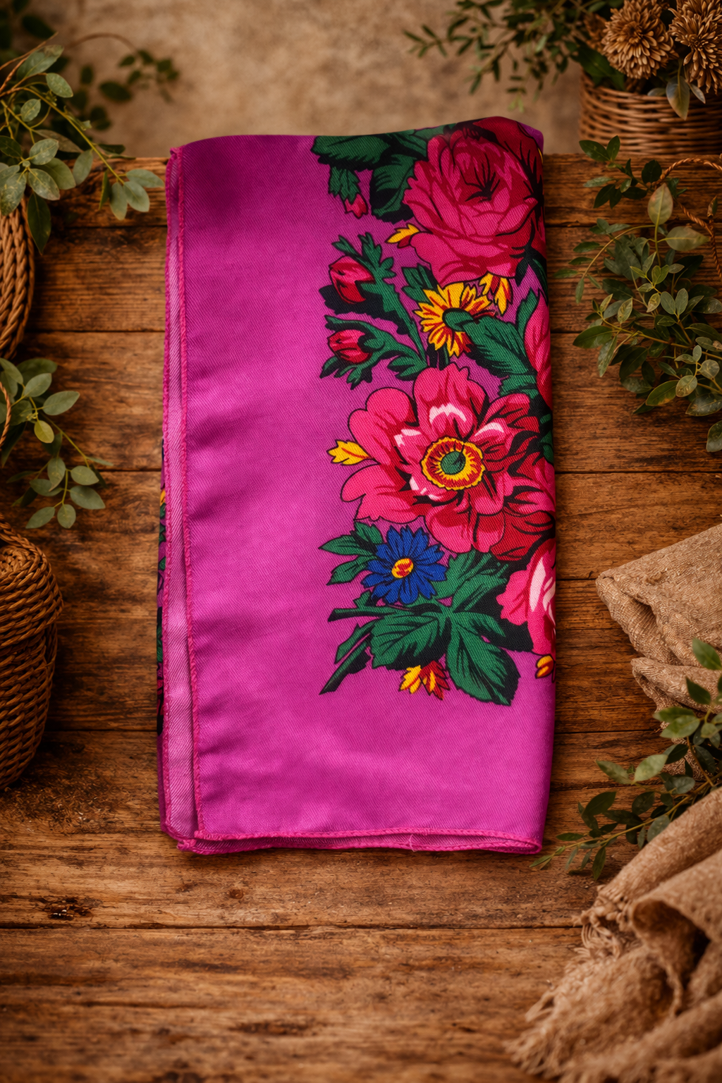 Pañuelo Floral 70x70cm