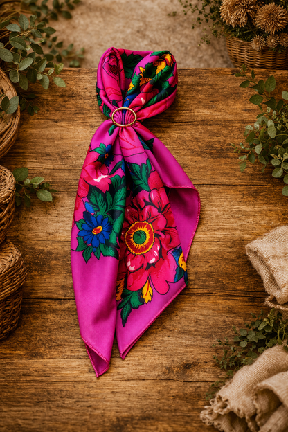 Pañuelo Floral 70x70cm