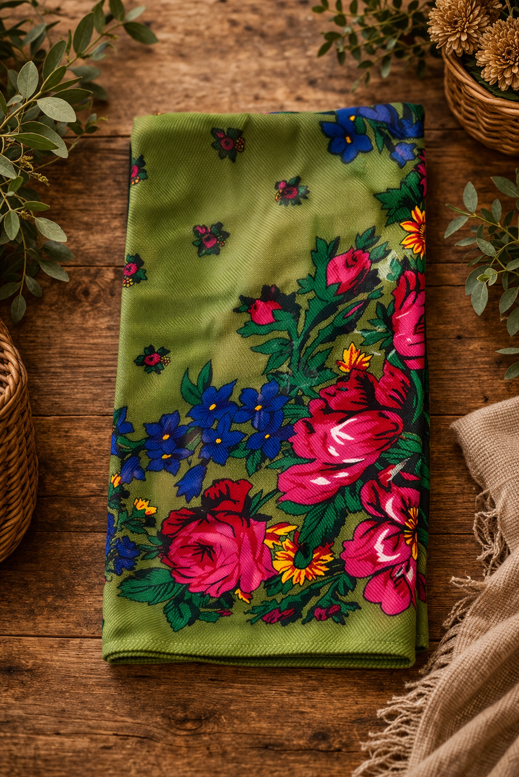 Pañuelo Floral 70x70cm