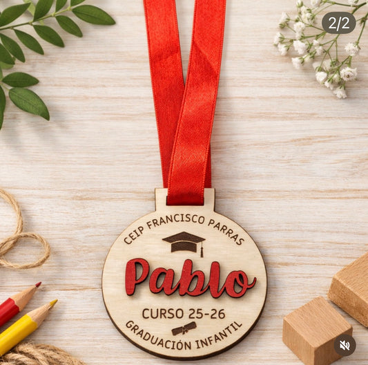 Medallas graduación 3D