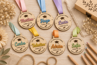 Medallas graduación 3D